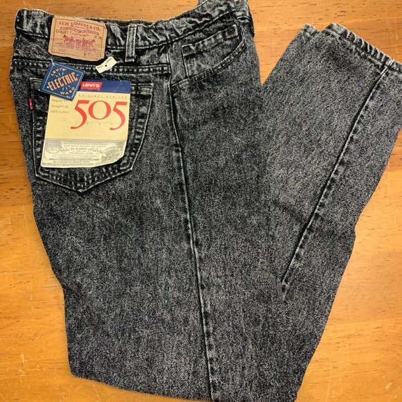 Levi’s 505 White Washed Denim 36 32 True Vintage